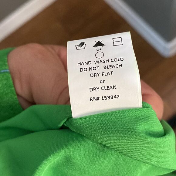 NWT Code x Mode Green Mini Floral Dress Short Sleeve Tiered - Picture 12 of 13